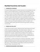 Realidad Económica del Ecuador.