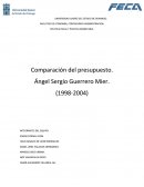 Comparacion del Presupuesto Jose Angel Guerrero Mier