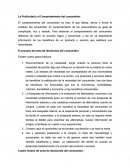 La Publicidad y el Comportamiento del consumidor.