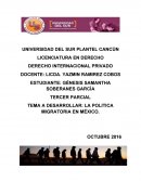 Politica migratoria en México