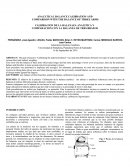 CALIBRACION DE LA BALANAZA ANALITICA Y COMPARACION CON LA BALANZA DE TRES BRAZOS