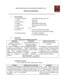 INSTITUCIÓN EDUCATIVA “JOSÉ ANTONIO ENCINAS N°1137”[pic 1] PROYECTO DE APRENDIZAJE