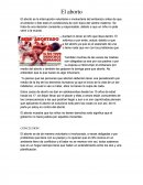 El aborto es la interrupción voluntaria o involuntaria del embarazo antes de que el embrión o feto esté en condiciones de vivir fuera del vientre materno.