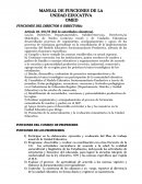 MANUAL DE FUNCIONES DE LA UNIDAD EDUCATIVA