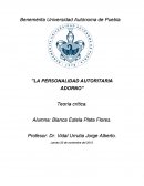 La personalidad autoritaria