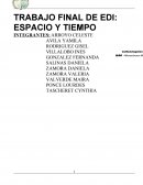 TRABAJO FINAL DE EDI: ESPACIO Y TIEMPO