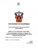 Plan de estrategia de monitoreo y evaluación del proyecto: Formación de promotores de lectura para el programa Letras para Volar