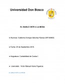 EL DIABLO VISTE A LA MODA. Contabilidad de Costos I.