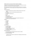 Posibles Servicios de Una Empresa de Producción Audiovisual y Publicidad