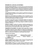 RESUMEN DE LA ESCUELA DE SISTEMAS: