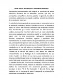 Breve reseña Histórica de la Revolución Mexicana
