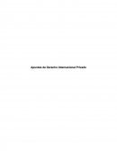 Apuntes de Derecho Internacional Privado.
