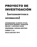 Anticonceptivos e información