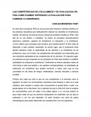 LAS COMPETENCIAS DE LOS ALUMNOS Y SU EVALUACION. EN PISA COMO EXÁMEN. REPENSAR LA EVALUACIÓN PARA CAMBIAR LA ENSEÑANZA.