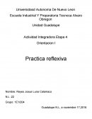 Actividad Integradora Etapa 4 Orientacion I Practica reflexiva