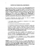 Contrato de transacción y desistimiento