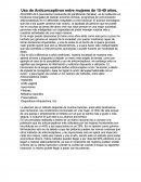 Uso de Anticonceptivos entre mujeres de 15-49 años.