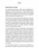 Ensayo Epistemología y Psicología