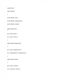 Tarea de programación en C# de promedios.. Página 1
