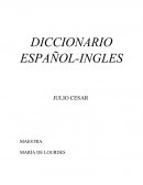 DICCIONARIO ESPAÑOL-INGLES.