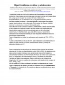 Hipertiroidismo en niños y adolescentes.