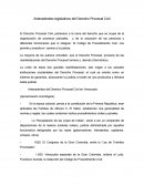 Antecedentes legislativos del Derecho Procesal Civil