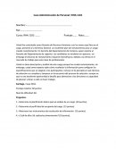 Caso Administración de Personal I RHA 1101