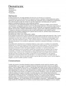 Desnutricion. Trabajo.