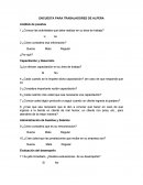 ENCUESTA PARA TRABAJADORES DE ALPERA.