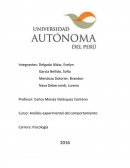 Curso: Análisis experimental del comportamiento.