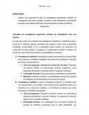 COMPORTAMIENTO DEL CONSUMIDOR. Elabora una propuesta de plan de investigación presentando métodos de investigación que más se ajusten y ayuden a tomar decisiones a una pizzería