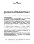 TEMA CREACIÓN DE EMPRESA