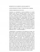 INCIDENTE DE FALTA LABORAL.