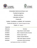 Practica #3 Análisis Cuantitativo y cualitativo del movimiento