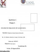 Actividad de Adquisición del conocimiento Quimica.