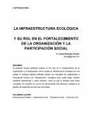 LA INFRAESTRUCTURA ECOLÓGICA.