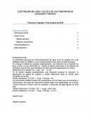 ELECTRÓLISIS DEL AGUA: CÁLCULO DE LAS CONSTANTES DE AVOGADRO Y FARADAY