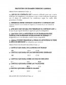 PROTOTIPO DE EXAMEN DERECHO LABORAL.