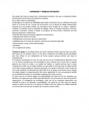 Ensayo sobre el liderazgo y trabajo en equipo