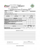 HOJA DE EVALUACION Y VISITA A LOS CENTROS ESCOLARES