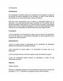 El PROBLEMA Planteamiento