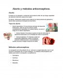 Aborto y metodos anticonceptivos.