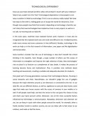 TECHNOLOGICAL DEPENDENCY.