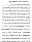 ESCRITURA - CONSTITUCIÓN DE SOCIEDAD COLECTIVA