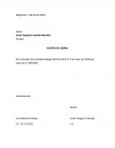 Por concepto de arriendo bodega del 8 de Abril al 7 de mayo de 2016 por valor de $ 1’800.000
