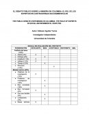 THE PUBLIC DEBATE OVER MINING IN COLOMBIA: THE ROLE OF EXPERTS IN SOCIAL-ENVIRONMENTAL DISPUTES