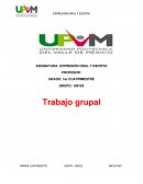 ASIGNATURA: EXPRESIÓN ORAL Y ESCRITA.