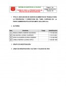 PROYECTO TÚNEL DEL CARPO.