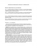 Analisis de evidencias en lenguaje y comunicación