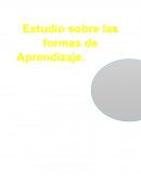 Formas de aprendizaje de los estudiantes.